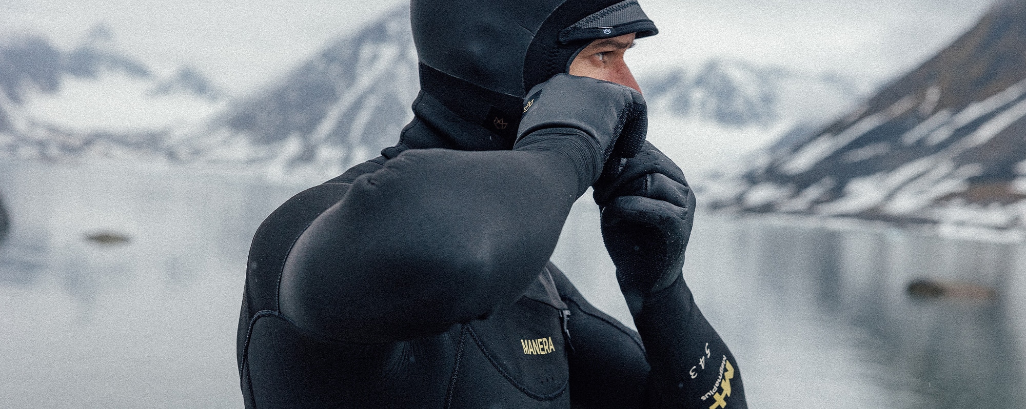 Kitesurf, Surf wetsuit Men Neoprene Steamer Magma 5.4.3 Manera EN